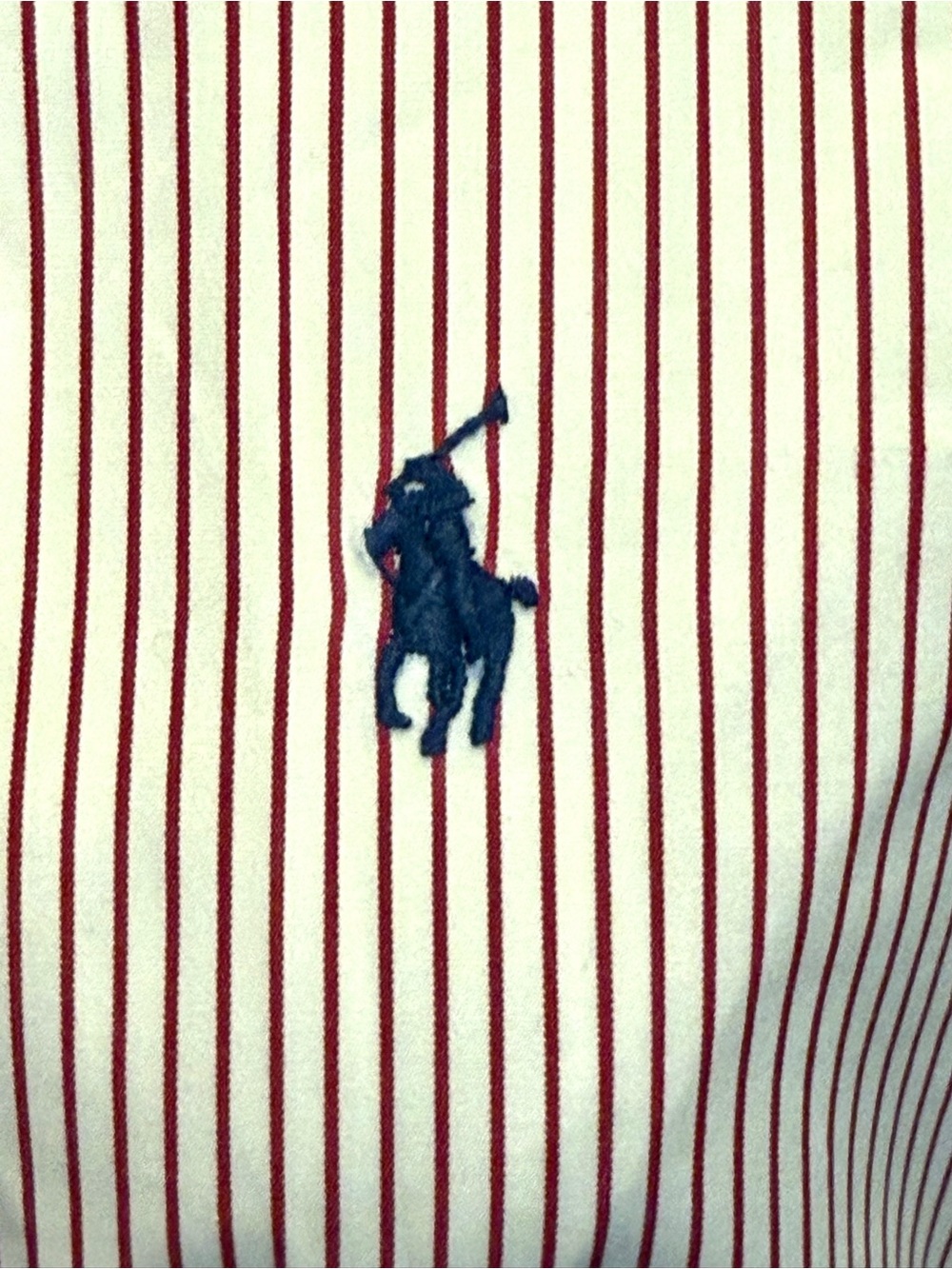 Polo by Ralph Lauren Red Stripe Classic Men's Shirt 17.5 36/37 XL